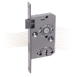 BASI ES 921 mortise lock, right, BK, with angled face plate 235/20