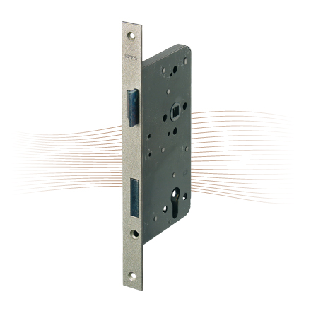 BASI ES 979 mortise lock PC right with angled face plate 280/20