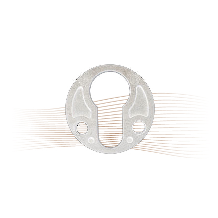 BASI Deckplatte PR 1000 Querriegelschloss weiß