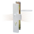 BASI SB 5000 ES0 security fitting with pull plate, K-H 38-44/12/72, angled natural alu