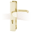 BASI SB 5000 SK1 security fitting with pull plate, K-H 38-44/12/72, angled brass color stainless steel BASI SB 5000 SK1 security fitting with pull plate, K-H 38-44/12/72, angled brass color stainless steel
