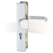 BASI SB 5000 SK1 security fitting with pull plate, K-H 38-44/12/72, angled stainless steel