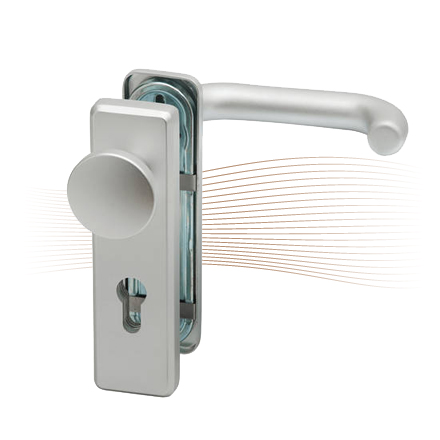 BASI ZT/FS 2100 kurze Schutzrosette, K-D 44-66/72 silbern