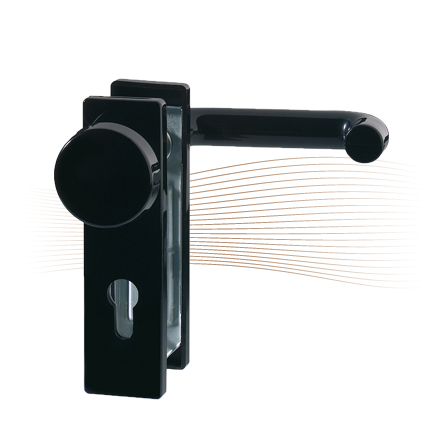 BASI ZT/FS 2150 short security escutcheon, K-H 44-66/72 black