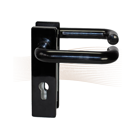 BASI ZT/FS 2150 short security escutcheon, H-H 44-66/72 black