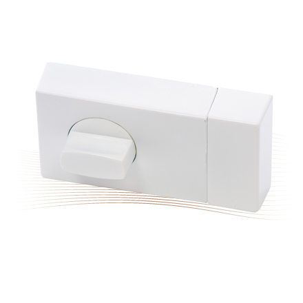 BASI KS 500 rim lock, Basi AS profile cylinder (EC), white