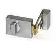 BASI KS 500 rim lock with door guard, Basi AS profile cylinder (EC), silver