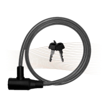 BASI ZR1001 key spiral wire bicycle lock  1,0x100cm black BASI ZR1001 key spiral wire bicycle lock  1,0x100cm black