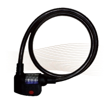 BASI ZR1100 combination spiral wire bicycle lock  1,2x100 cm black