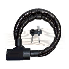 BASI ZR1203 key chain bicycle lock  2,2x120cm black BASI ZR1203 key chain bicycle lock  2,2x120cm black