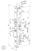 ABLOY EL 420 security motor lock 92/30/24 (C,F) dimensional drawing