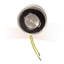 EFFEFF 837BC electric door holding magnet 300N, connection on the side/rear adjustable