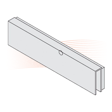 EFFEFF MAGAC G300 Glastürklebegehäuse, 10 mm stark