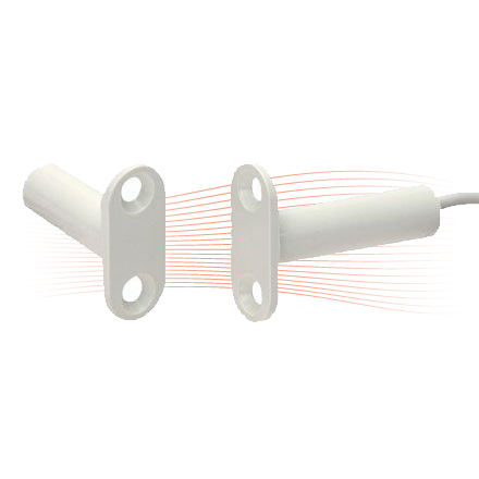 EFFEFF 030010.16 flush mounting round reed contact, no, closer, with cable, 6 m, VdS A