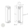 EFFEFF 030202.16 surface mounting block reed contact, no, closer, tamper-proof, with cable, 6 m, VdS B dimensional drawing EFFEFF 030202.16 surface mounting block reed contact, no, closer, tamper-proof, with cable, 6 m, VdS B dimensional drawing