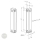 EFFEFF 030260.16 surface mounting flat reed contact, closer, tamper-proof and external magnet monitoring, 4-wire, mit Kabel, 6 m, VdS C dimensional drawing EFFEFF 030260.16 surface mounting flat reed contact, closer, tamper-proof and external magnet monitoring, 4-wire, mit Kabel, 6 m, VdS C dimensional drawing