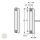 EFFEFF 030270.16 flush mounting recessed reed contact, noc, closer, tamper-proof and external magnet monitoring, 4-wire, with cable, 6 m, VdS C dimensional drawing EFFEFF 030270.16 flush mounting recessed reed contact, noc, closer, tamper-proof and external magnet monitoring, 4-wire, with cable, 6 m, VdS C dimensional drawing