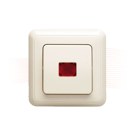 EFFEFF 1031 control switch, changeover, illuminated, 24V AC/DC, flush mounting