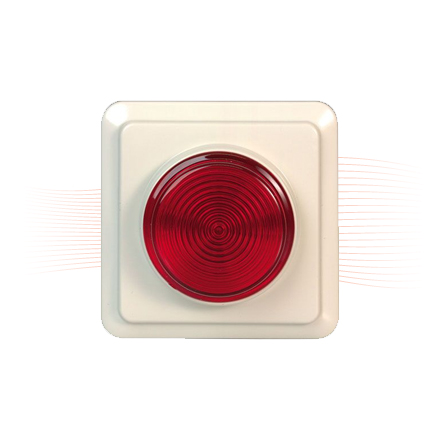 EFFEFF 1050R light signal, red, 24V flush mounting