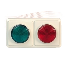 EFFEFF 1050R/G Kontrollsignal, rot-grün, 12V Unterputz