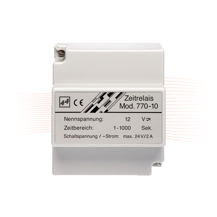 EFFEFF 770-10 Zeitrelais von 0,25-1023 Sekunden, 24V AC/DC