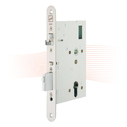 EFFEFF MEDIATOR 609-702PZ Sicherheitsschloss, 72/65/24, abgerundet