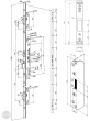 EFFEFF MEDIATOR 629X200PZ multi-point security lock, 92/35/24x6,5, u-shaped dimensional drawing
