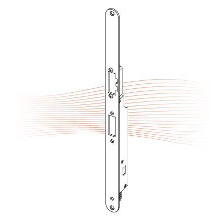 EFFEFF MEDIATOR 65-60 electric strike 12V DC, kerek renovationwith striking plate, universal