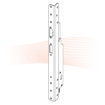 EFFEFF MEDIATOR 65-64 Elektro-Türöffner 12V DC, mit Renovierungswinkelschließblech, links