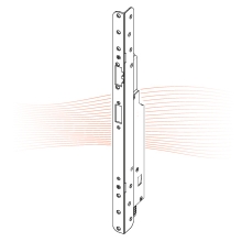EFFEFF MEDIATOR 65-68 zárfogadó 12V DC, hajlított javítóelőlappal, balos EFFEFF MEDIATOR 65-68 zárfogadó 12V DC, hajlított javítóelőlappal, balos