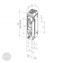 EFFEFF 118S05R Rauchschutz-Türöffner 10-24V AC/DC universal Maßzeichnung