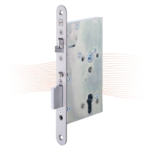 EFFEFF 409X501-4 elektromechanikus bevéső zár, balos, 72/55/20 EFFEFF 409X501-4 elektromechanikus bevéső zár, balos, 72/55/20