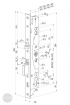 ABLOY EL 460 electromechanical mortise lock 92/30/28 (D) dimensional drawing