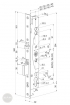 ABLOY EL 460 elektromechanikus bevéső zár 92/30/28 (D) méretezett rajz ABLOY EL 460 elektromechanikus bevéső zár 92/30/28 (D) méretezett rajz