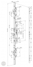 ABLOY EL 467 elektromechanische Mehrfachverriegelung 92/30/24 (C,F) Maßzeichnung