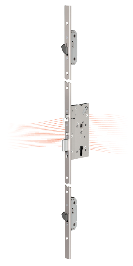 ABLOY EL 566 electromechanical multi-point mortise lock 72/55/24 (F)