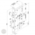 EFFEFF 509X security motor lock, 12-24V DC, 72/55/20, D dimensional drawing