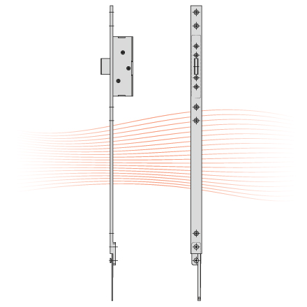 EFFEFF 319/519/819 Verlängerungsstück, +1 Riegel, 550