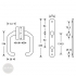 EFFEFF 809ZB05-35 security escutcheon, H-H 92, stainless steel dimensional drawing EFFEFF 809ZB05-35 security escutcheon, H-H 92, stainless steel dimensional drawing