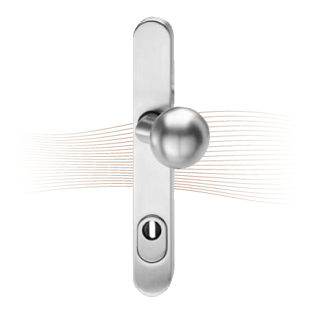 EFFEFF 509ZB04-35 security külső escutcheon, G 92, stainless steel