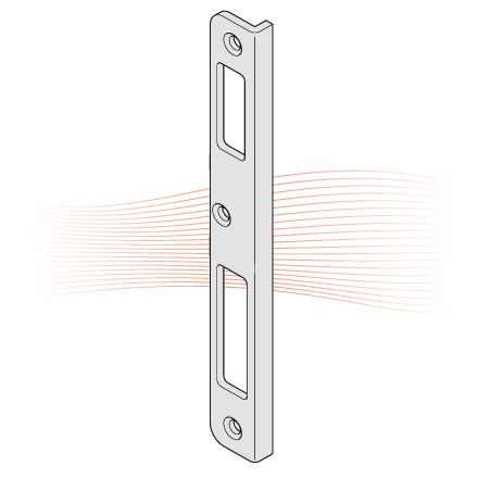 EFFEFF Z09XSBL-01 Winkelschließblech 170x20x2, rechts