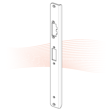 EFFEFF Z09-32A bracket striking plate 355,75x30x12x3, right