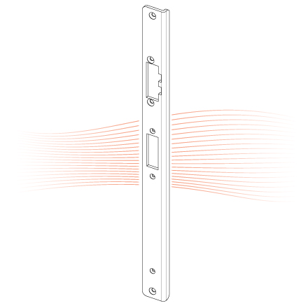 EFFEFF Z09-33A Winkelschließblech 355,75x26x12x3, rechts