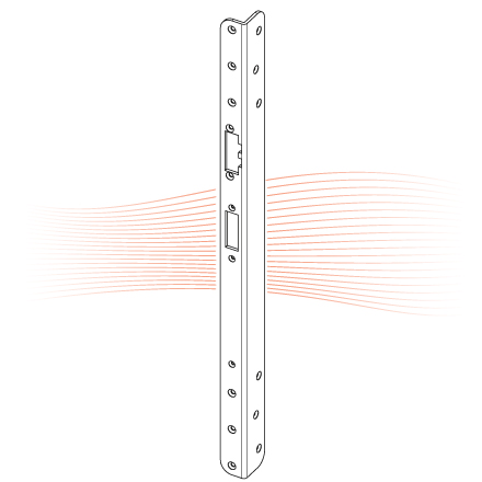 EFFEFF Z09-67A Reparaturwinkelschließblech 500x26x34x3, links
