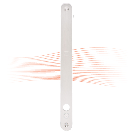 EFFEFF 843ZY-3 long striking plate, with magnet, stainless steel