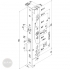 EFFEFF 309X102-1 mechanical mortise lock, universal, 92/30/24 dimensional drawing EFFEFF 309X102-1 mechanical mortise lock, universal, 92/30/24 dimensional drawing
