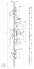 EFFEFF 329X100 mechanische Mehrfachverriegelung, universal, 92/30/24 Maßzeichnung EFFEFF 329X100 mechanische Mehrfachverriegelung, universal, 92/30/24 Maßzeichnung