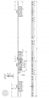 EFFEFF 319E mechanische Mehrfachverriegelung, links, 92/35/24 Maßzeichnung EFFEFF 319E mechanische Mehrfachverriegelung, links, 92/35/24 Maßzeichnung