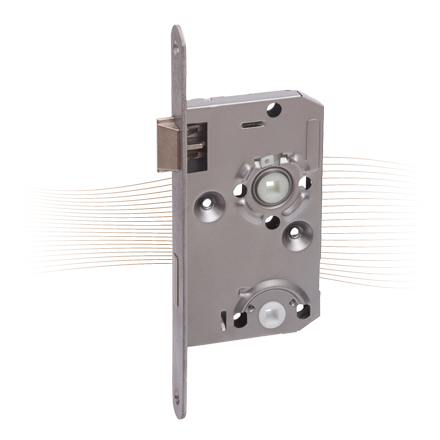 BASI ES 436 mortise lock  toilet right, with rounded face plate