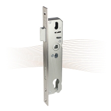 BASI ES-948, tubular frame mortise lock, left-right, 25 mm, 245/24 with stainless steel face plate